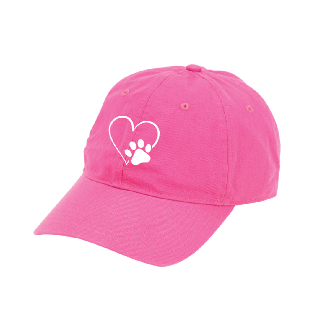 Heart Paw Hot Pink Cap