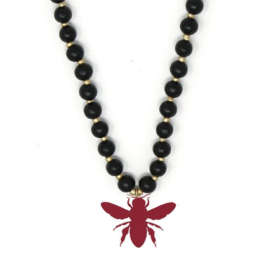 Garnet Bee Black Jennifer Necklace