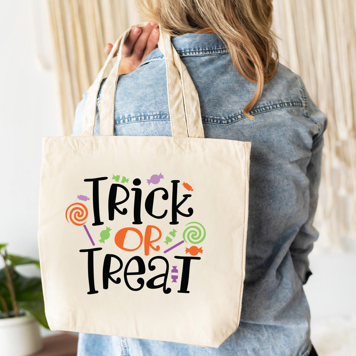 Trick or Treat Canvas Tote