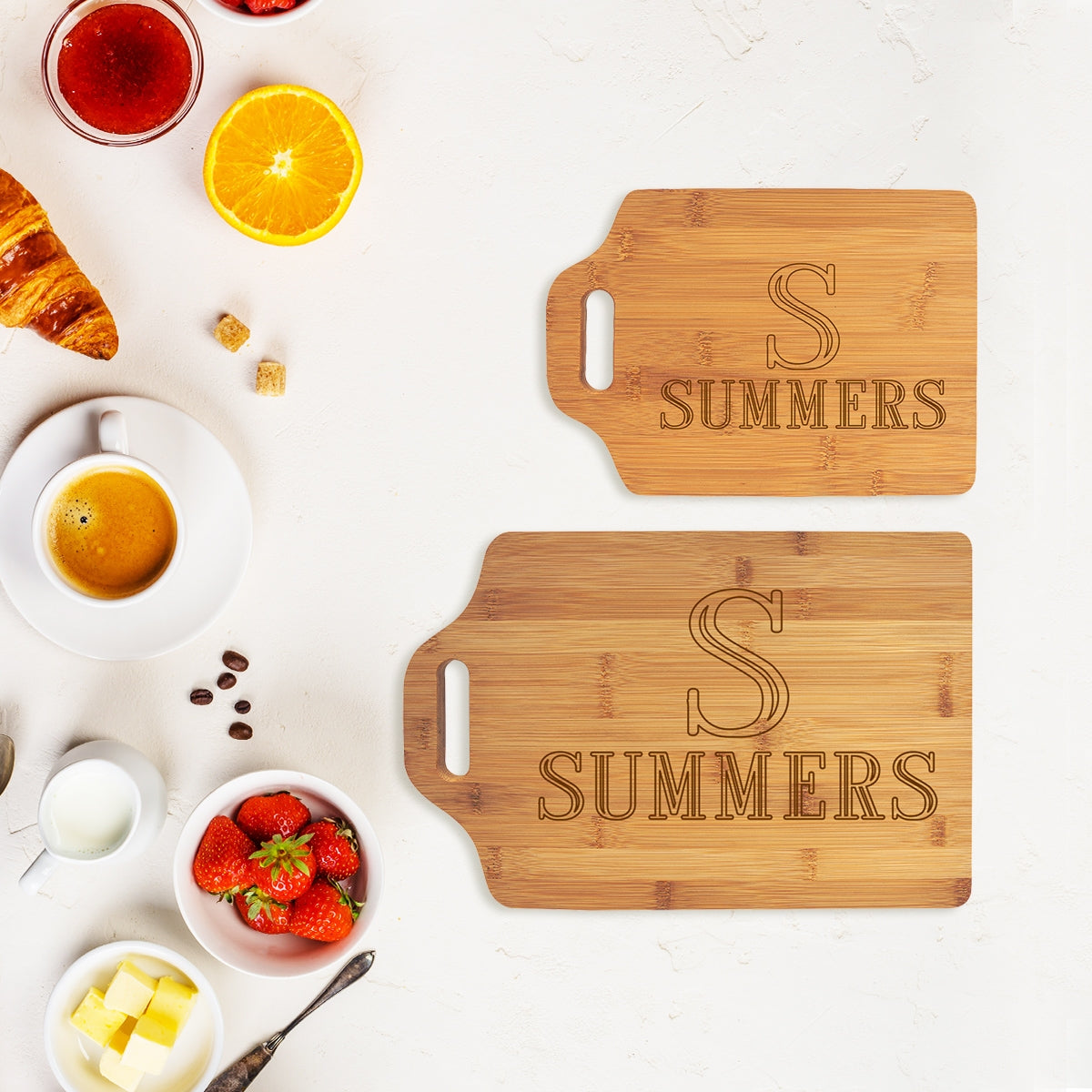 Single Initial Name Cutting Board