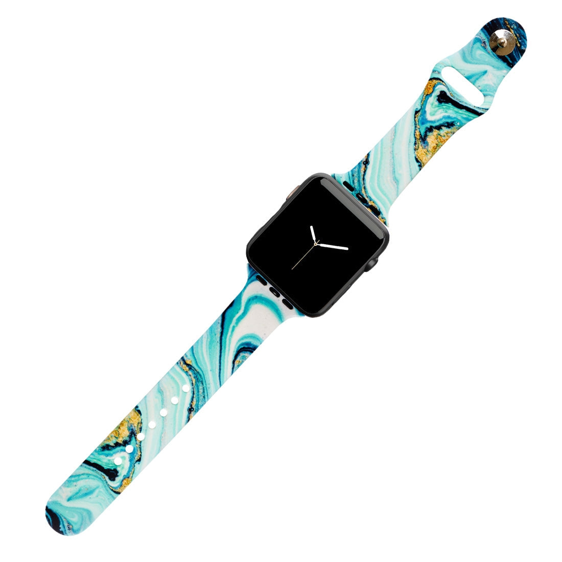 Teal Marble Watch Band