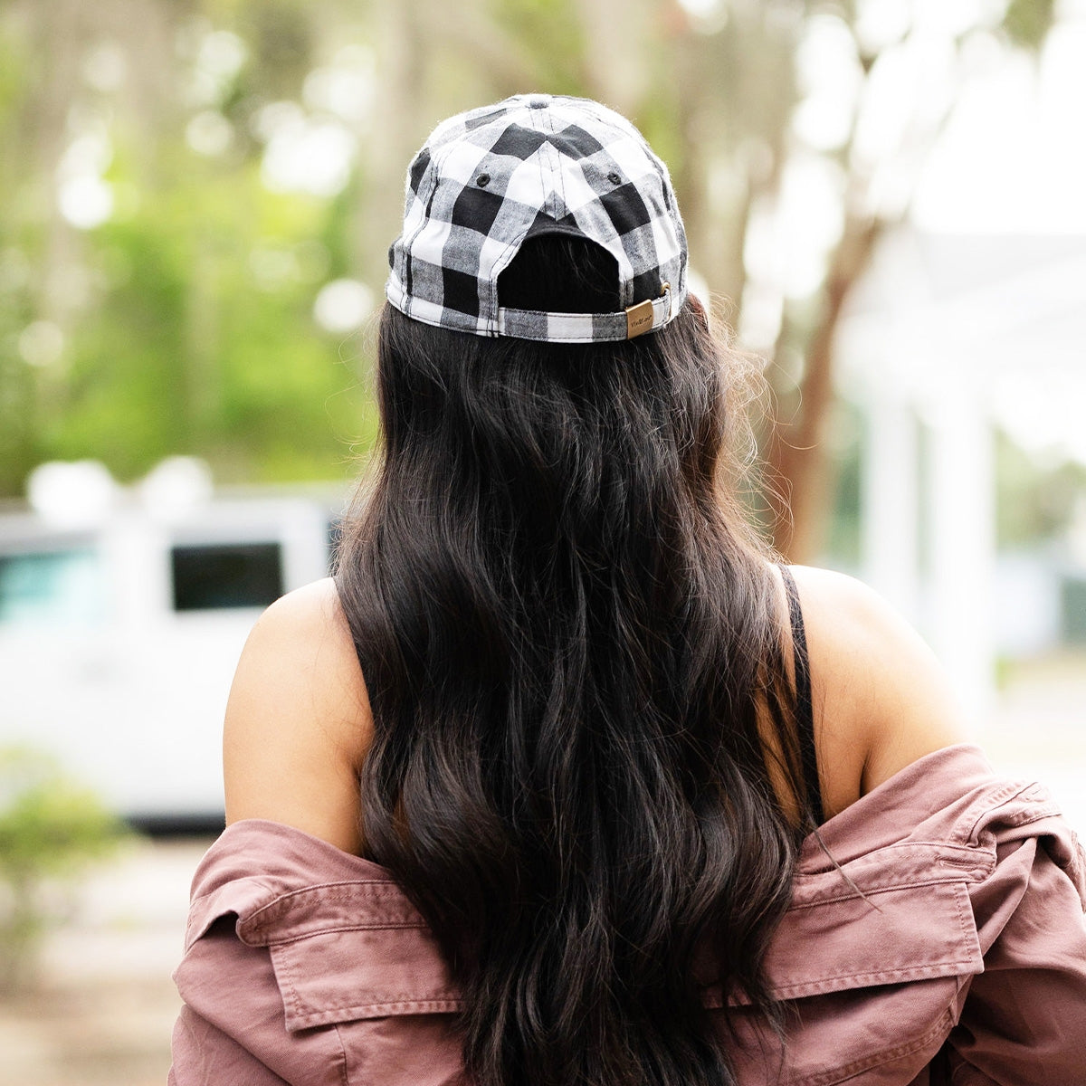 Black Buffalo Check Cap