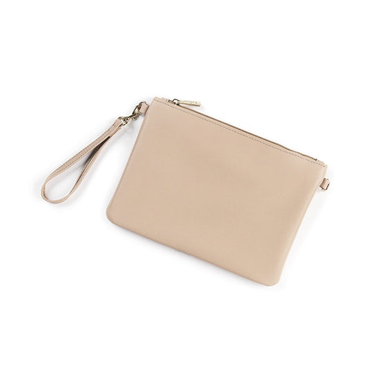 Tan Madeline Wristlet