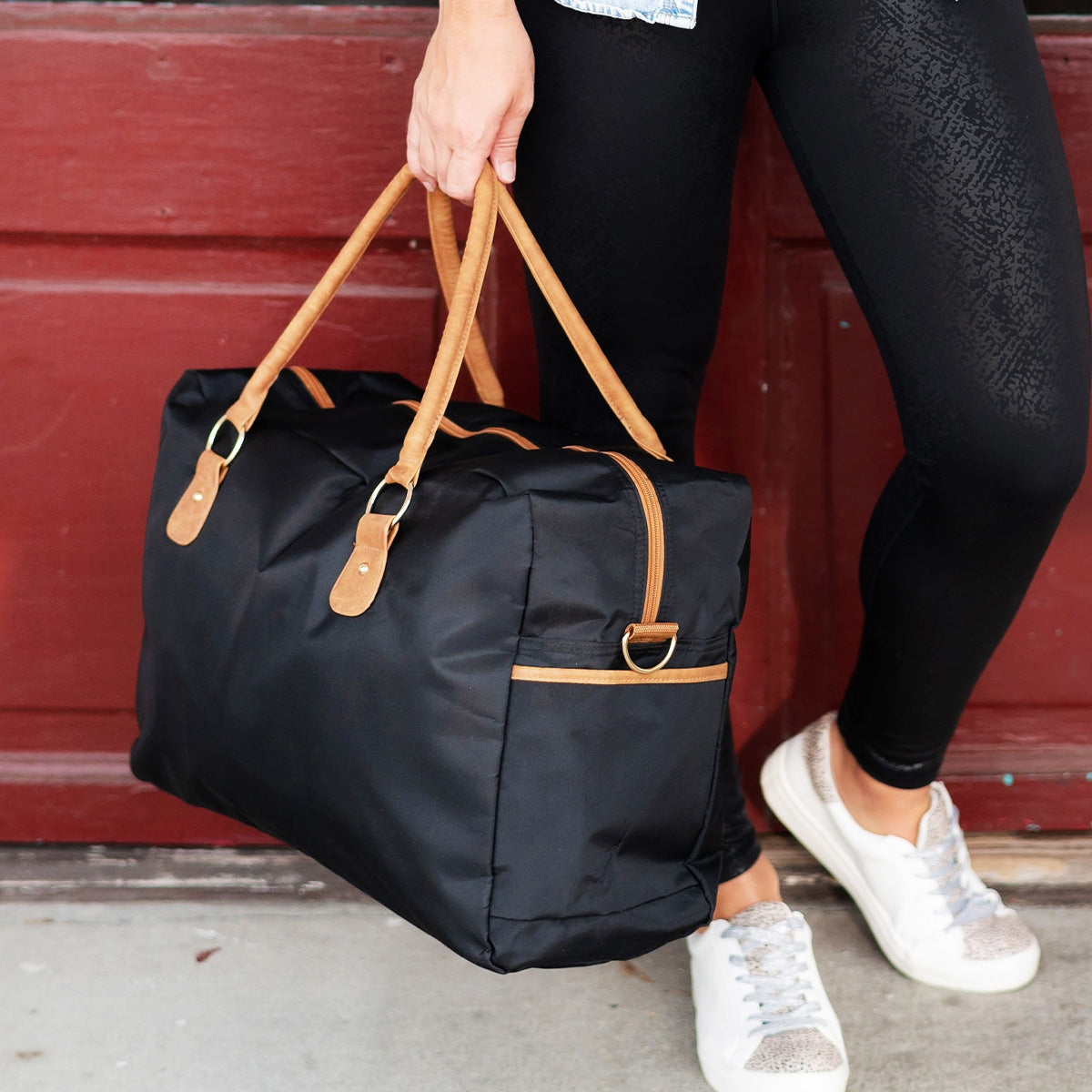 Black Nylon Travel Bag