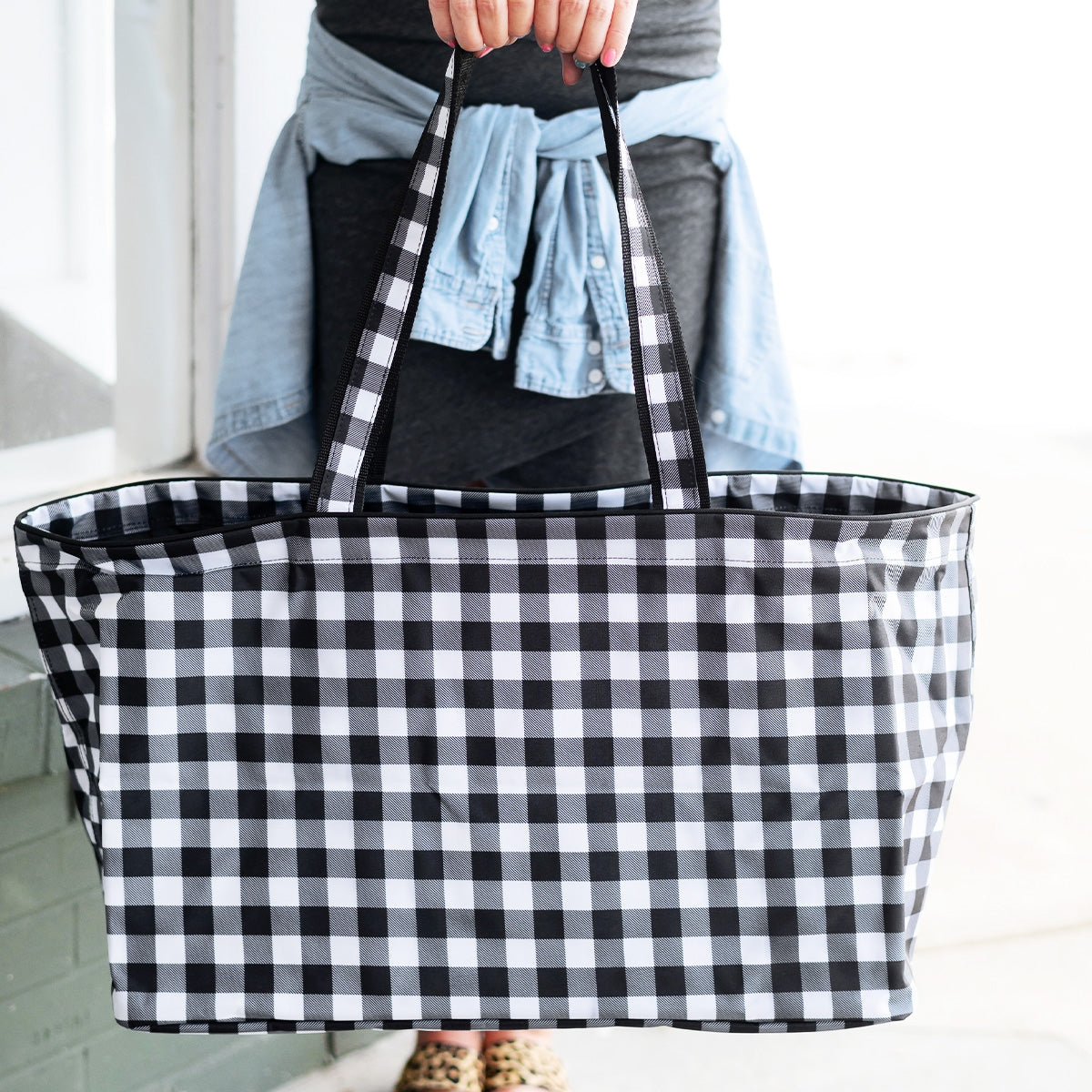 Black Buffalo Check Ultimate Tote