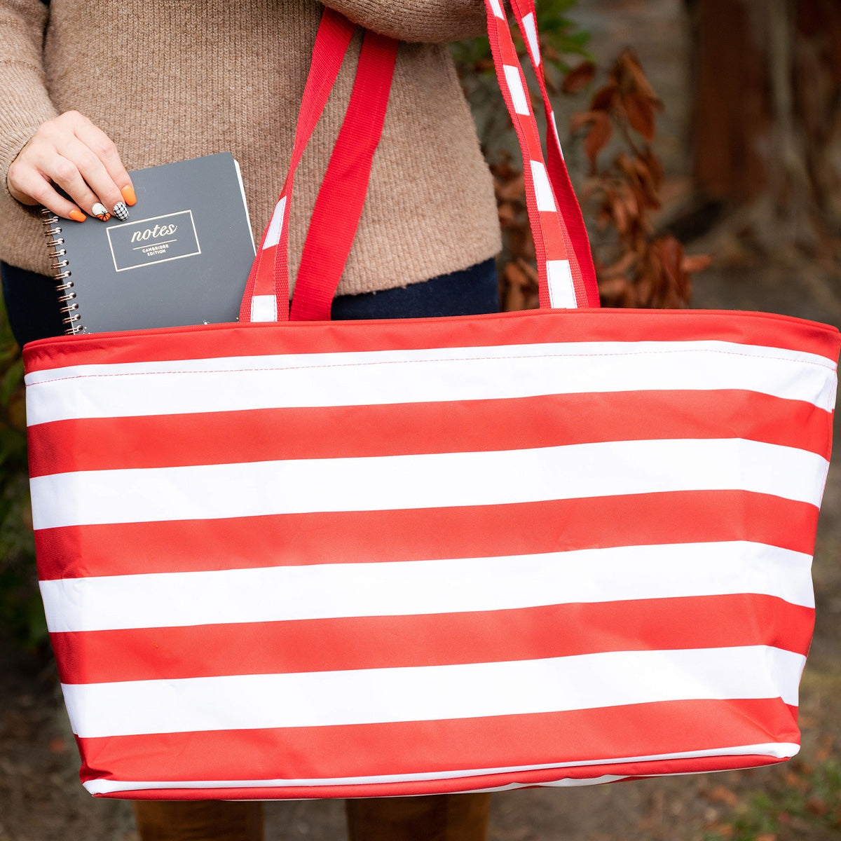 Red Stripe Ultimate Tote