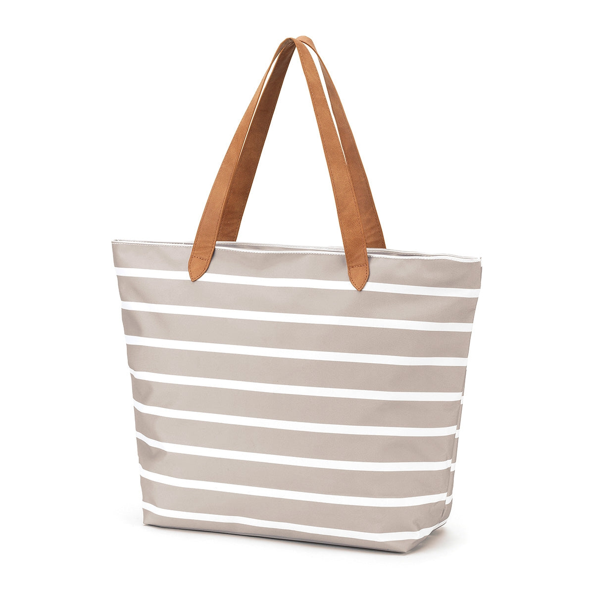 Tan Stripe Tote