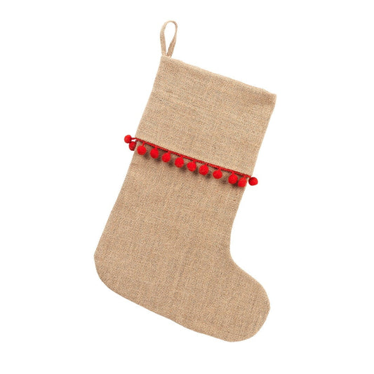 Red Pom-Pom Stocking