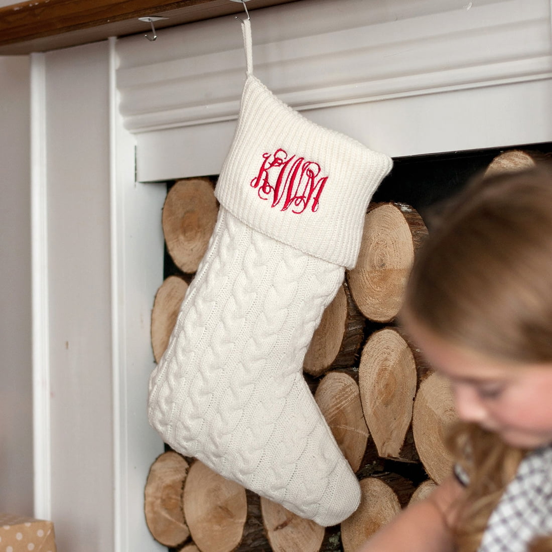 Creme Knit Stocking