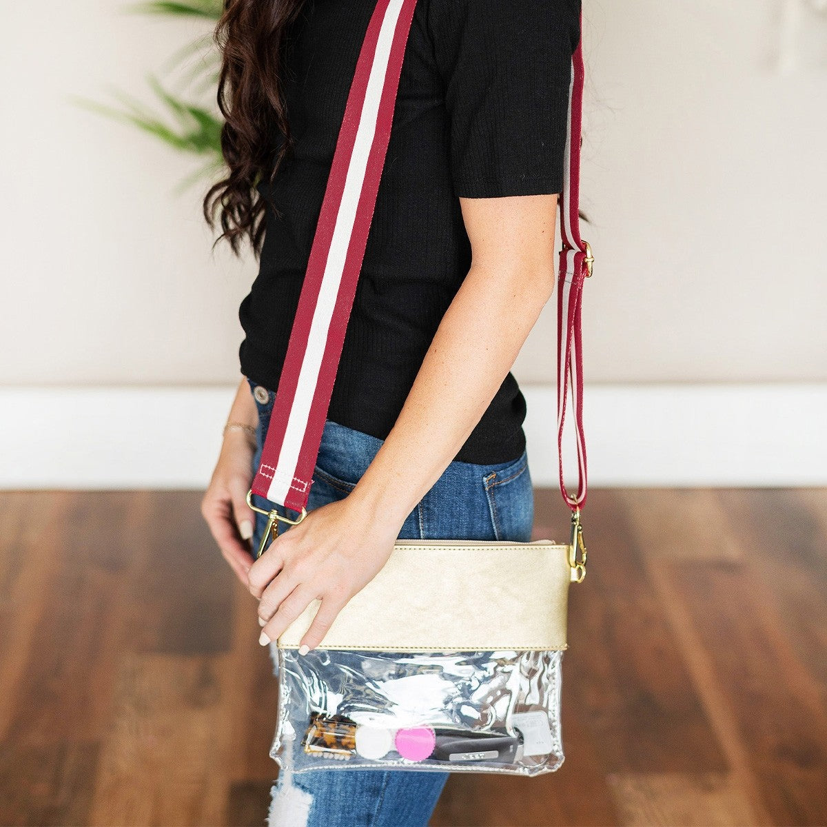 Garnet Stripe Crossbody Strap