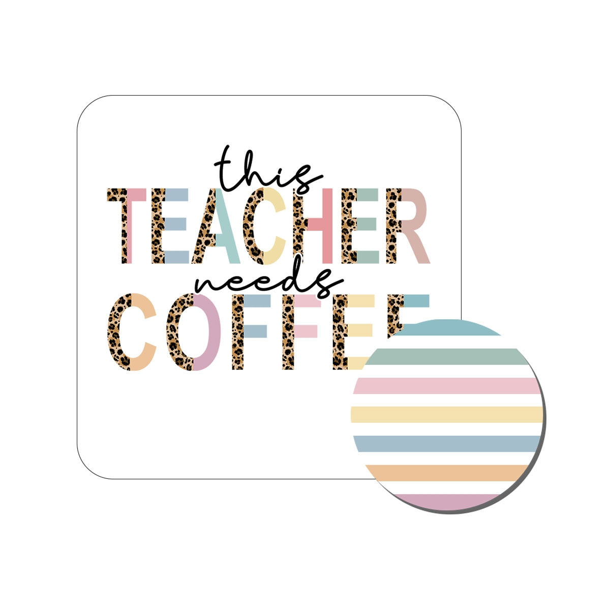 This Teacher Needs Coffee Desk Set