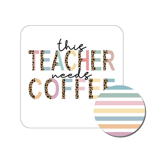 This Teacher Needs Coffee Desk Set