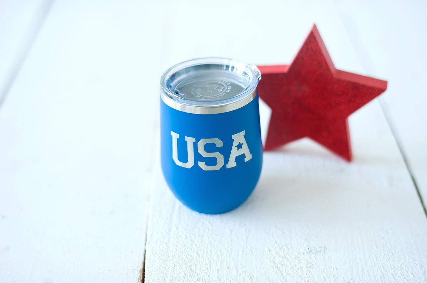 USA Royal Blue 12oz Insulated Tumbler