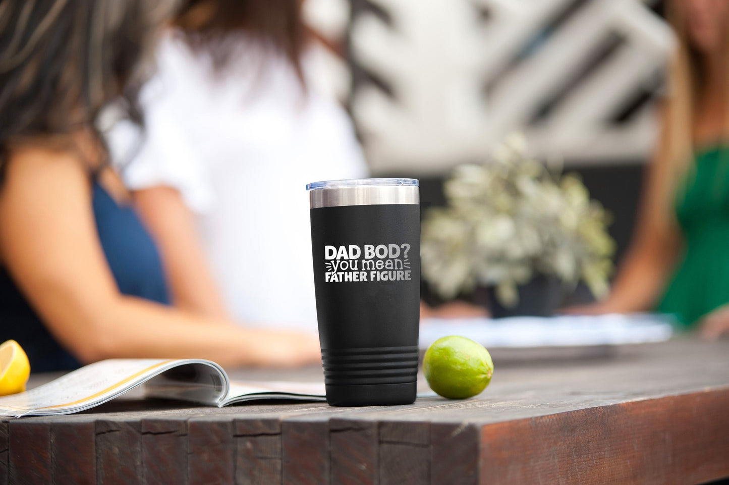 Dad Bod Black 20oz Insulated Tumbler