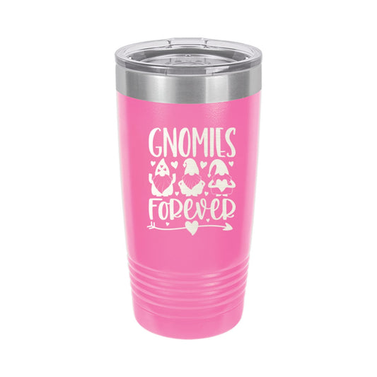 Gnomies Forever Pink 20oz Insulated Tumbler