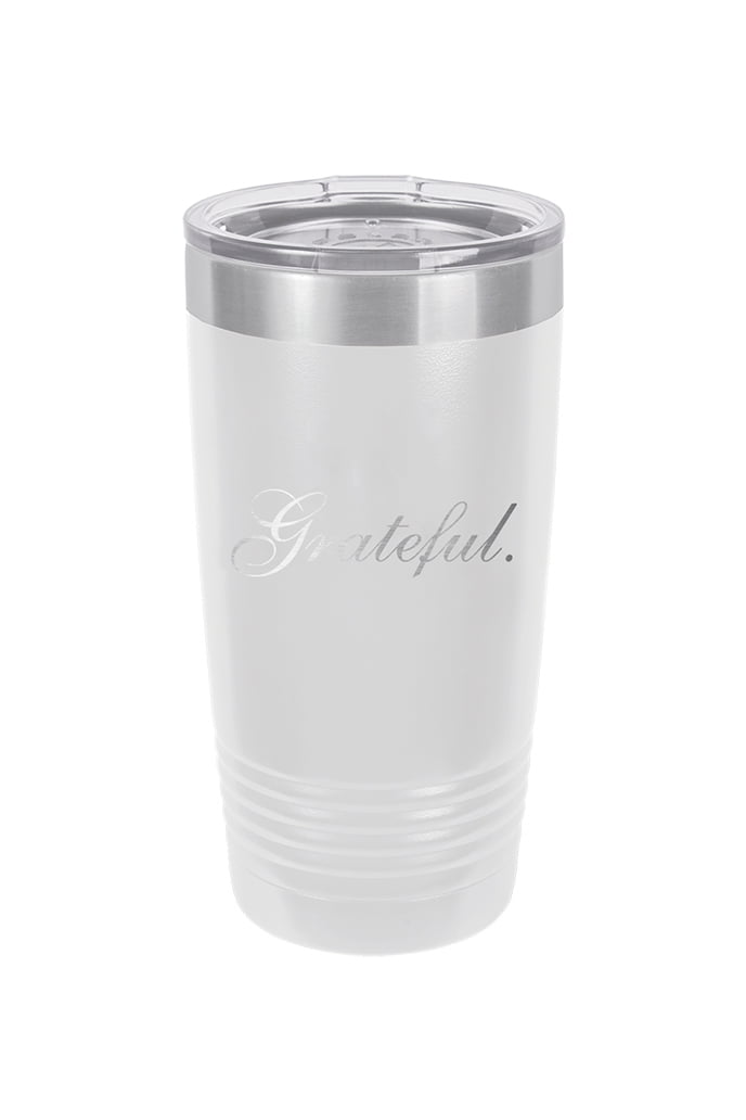 White Grateful 20oz Insulated Tumbler