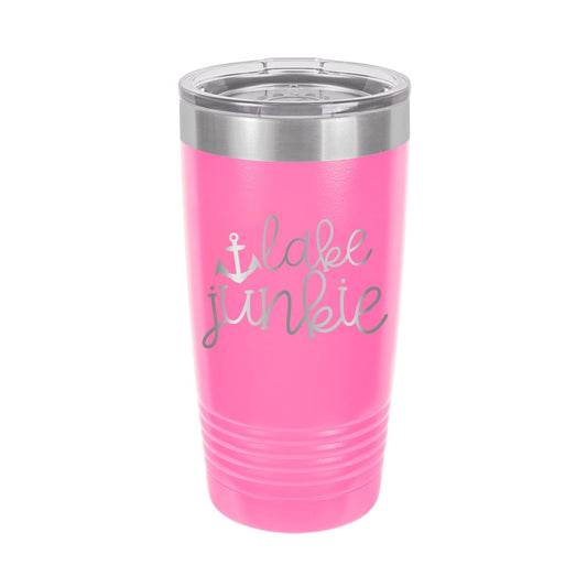 Lake Junkie Pink 20oz Insulated Tumbler