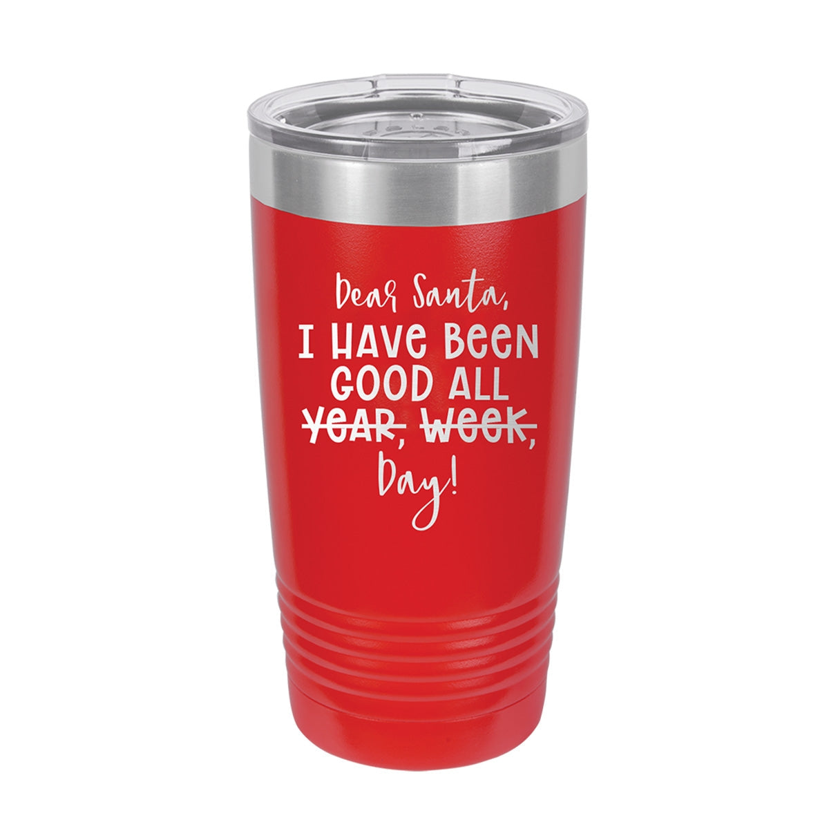 Dear Santa Red 20oz Insulated Tumbler