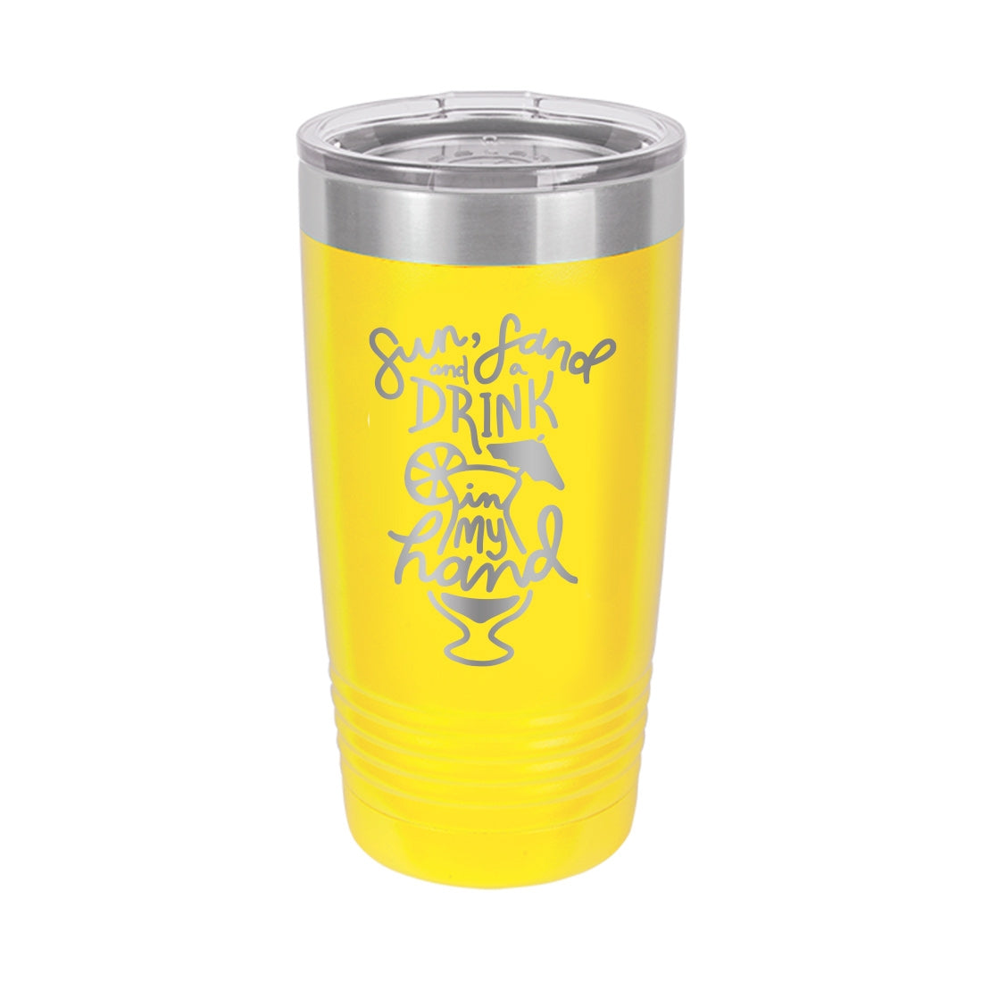 Sun Sand and Drink in my Hand 20oz. Insulated Tumbler