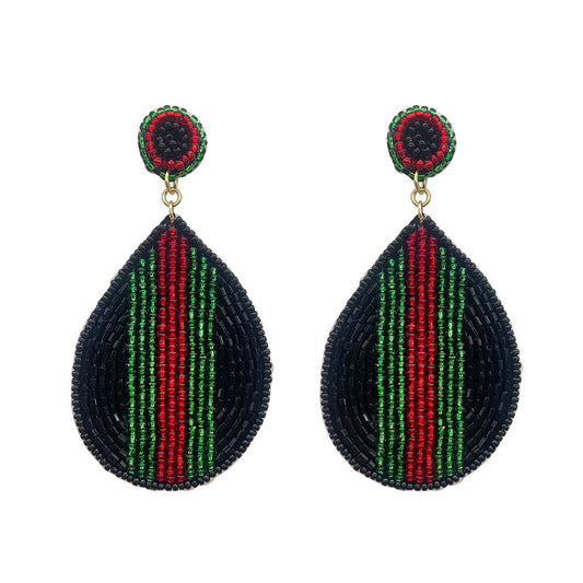 Designer Stripe Maggie Earrings