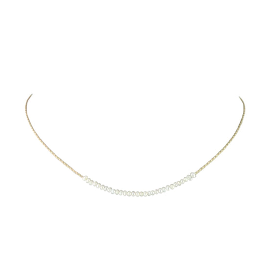 Gold Pearl Necklace