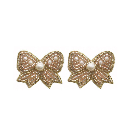 Rose Gold Bow Earrings