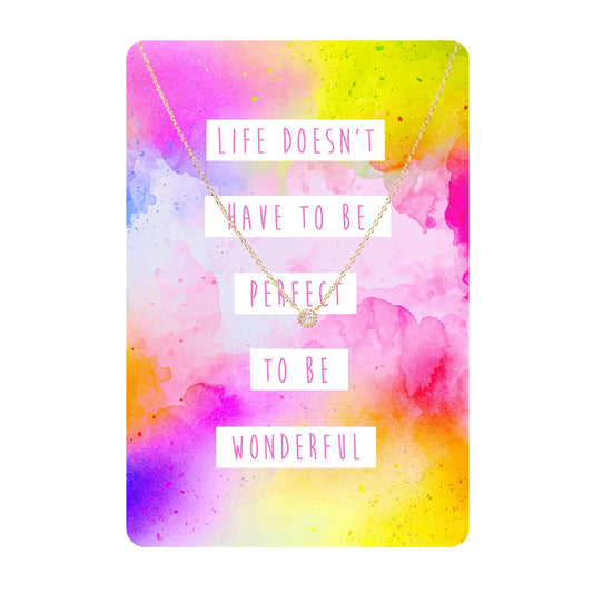 Wonderful Life Keepsake Necklace Card